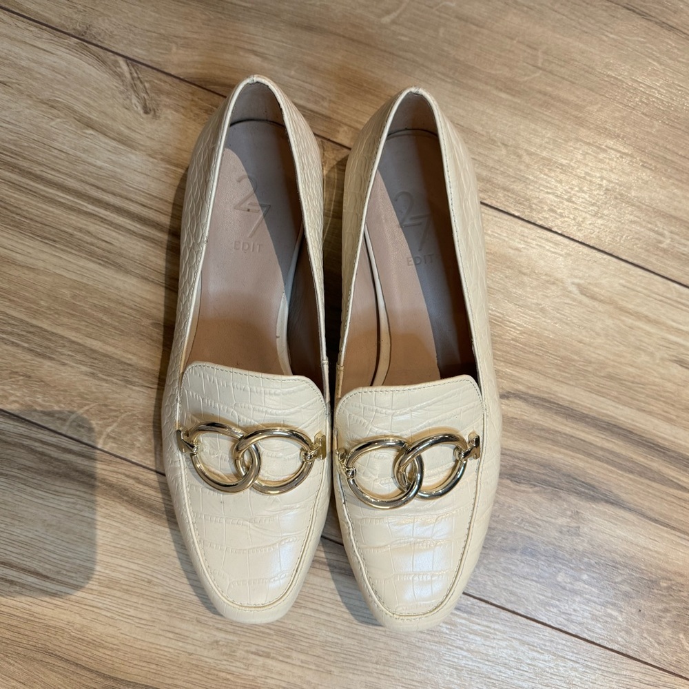 Cream Loafers